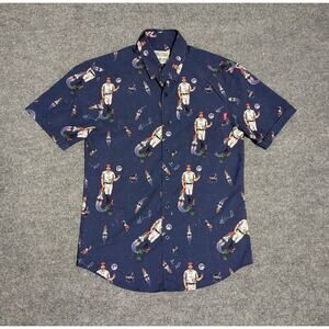 RSVLTS X MLBPA Button Down Shirt Mens Size Small Houston Astros